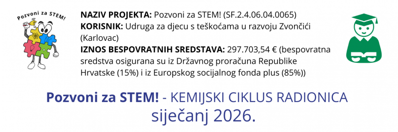 Pozvoni za STEM! - kemijski ciklus radionica