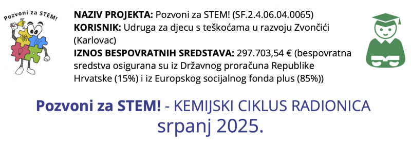 Edukativne i interaktivne radionica za djecu osnovnoškolske i vrtićke dobi u STEM području