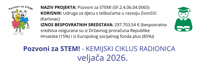 Pozvoni za STEM! - kemijski ciklus radionica, veljača 2026.