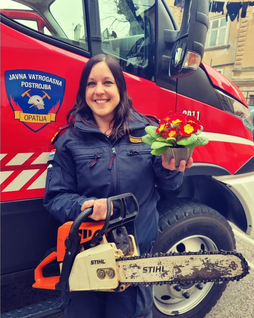 Lorena Laslavić, Javna vatrogasna postrojba Opatija, vatrogasac – voditelj skupine